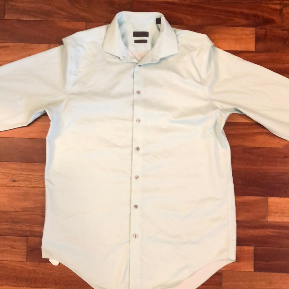 Calvin Klein- Light Blue/Teal Dressy Shirt- Slim Tall